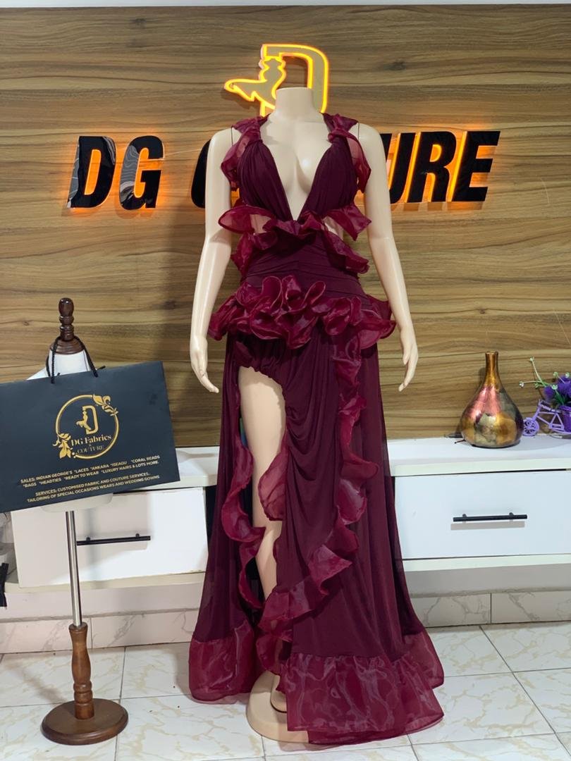 PRE ORDER: CRIMSON STATEMENT DRESS - Image 2