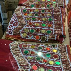 Red Luxury George Fabric