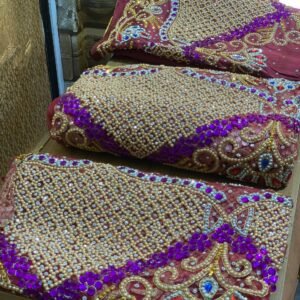 Red Luxury George Fabric