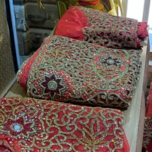 Red Luxury George Fabric