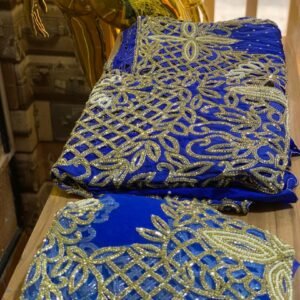 Blue Luxury George Fabric