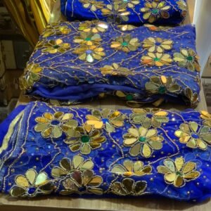 Blue Luxury George Fabric