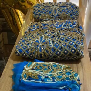 Blue Luxury George Fabric
