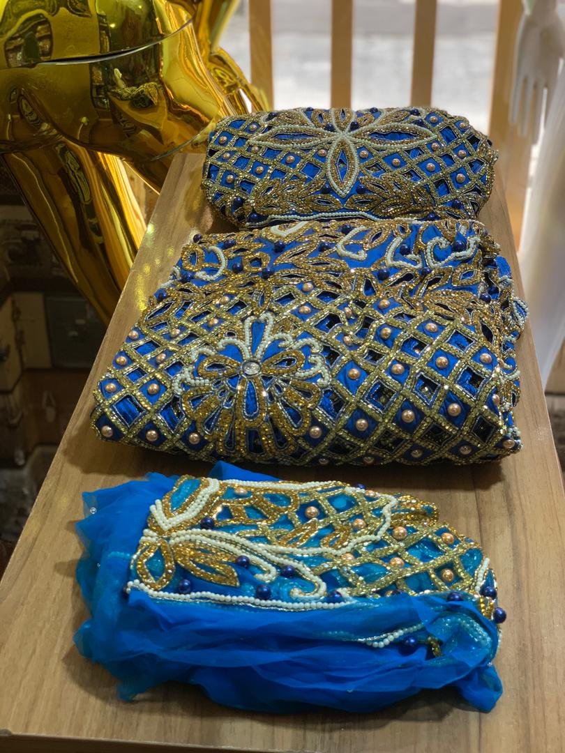 Blue Luxury George Fabric