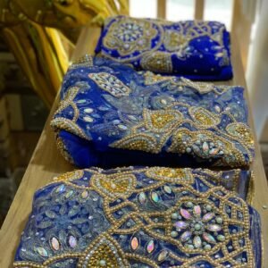 Blue Luxury George Fabric