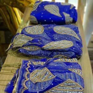 Blue Luxury George Fabric