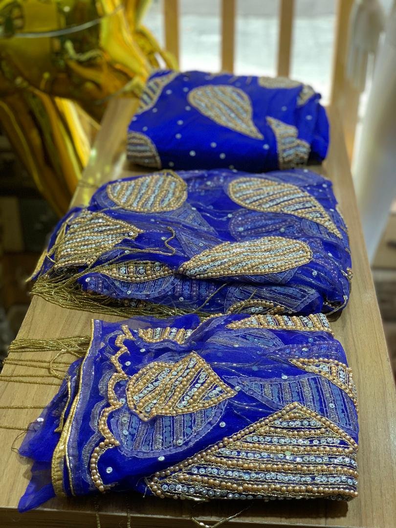 Blue Luxury George Fabric