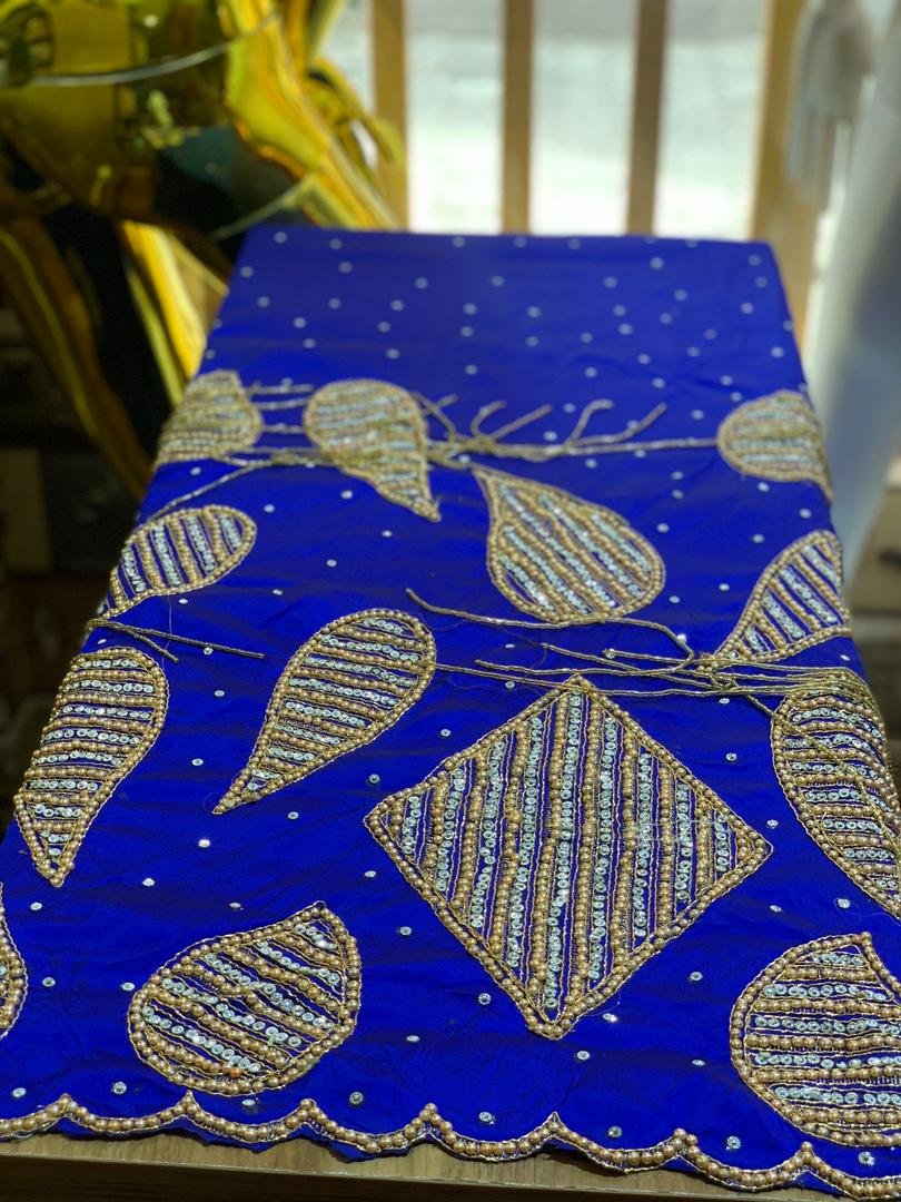 Blue Luxury George Fabric - Image 2