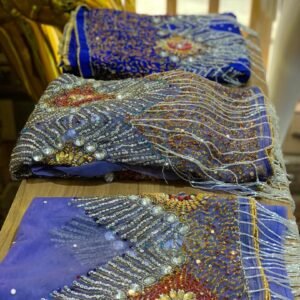 Blue Luxury George Fabric