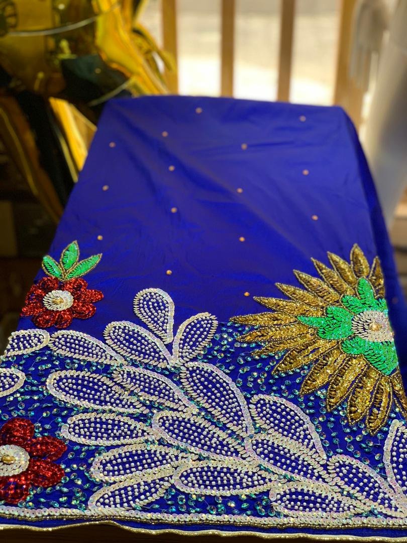 Blue Luxury George Fabric - Image 2