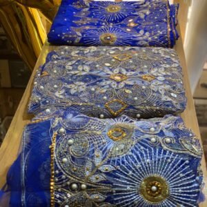 Blue Luxury George Fabric