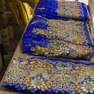 Blue Luxury George Fabric