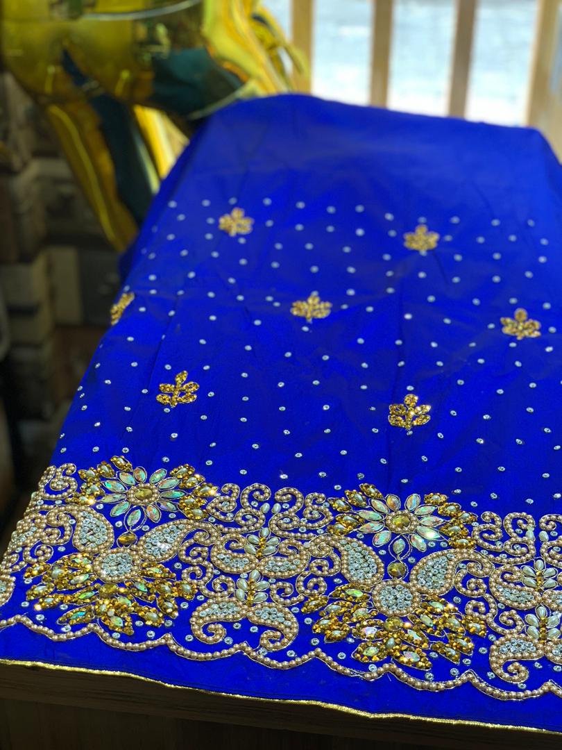 Blue Luxury George Fabric - Image 2
