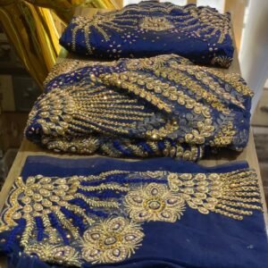 Navy Blue George Fabric