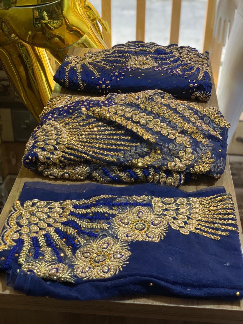 Navy Blue George Fabric