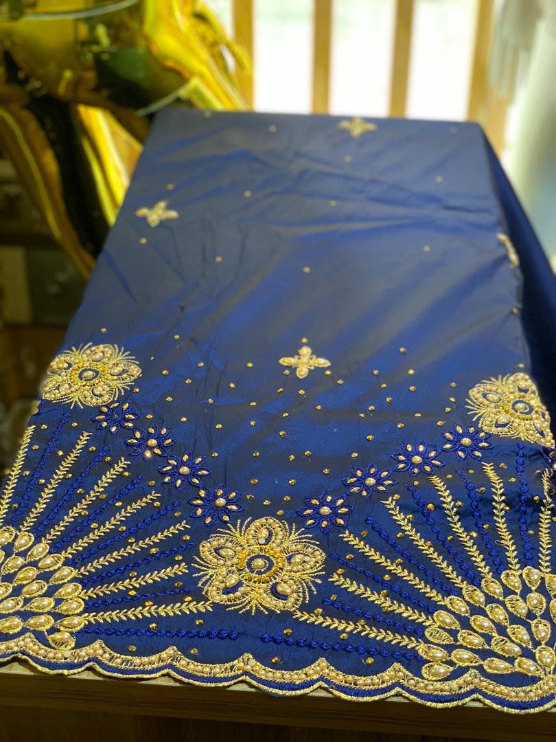 Navy Blue George Fabric - Image 2