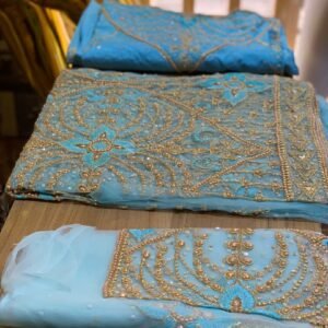 Blue Luxury George Fabric