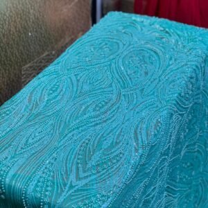 GREEN BEADED LACE