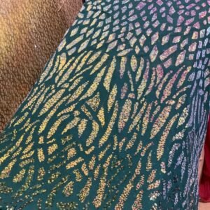 LUXURY GREEN SEQUINED LACE