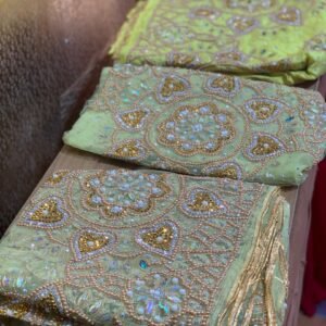 LUXURY YELLOW GEORGE FABRIC