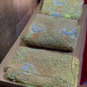 LUXURY YELLOW GEORGE FABRIC