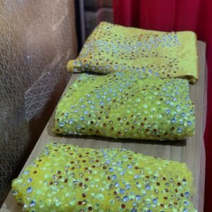 LUXURY YELLOW GEORGE FABRIC