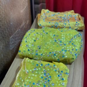 LUXURY YELLOW GEORGE FABRIC