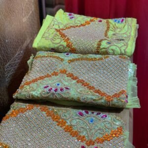 LUXURY YELLOW GEORGE FABRIC