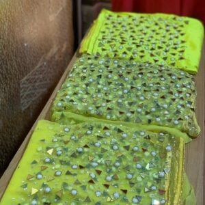 LUXURY YELLOW GEORGE FABRIC