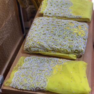 LUXURY YELLOW GEORGE FABRIC
