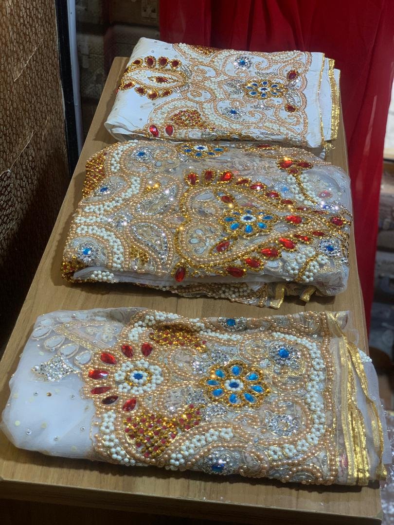 WHITE LUXURY GEORGE FABRIC