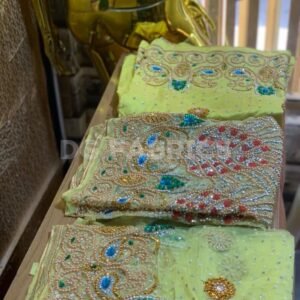 LUXURY YELLOW GEORGE FABRIC