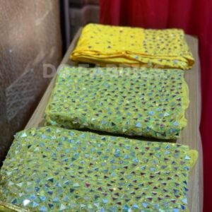 LUXURY YELLOW GEORGE FABRIC