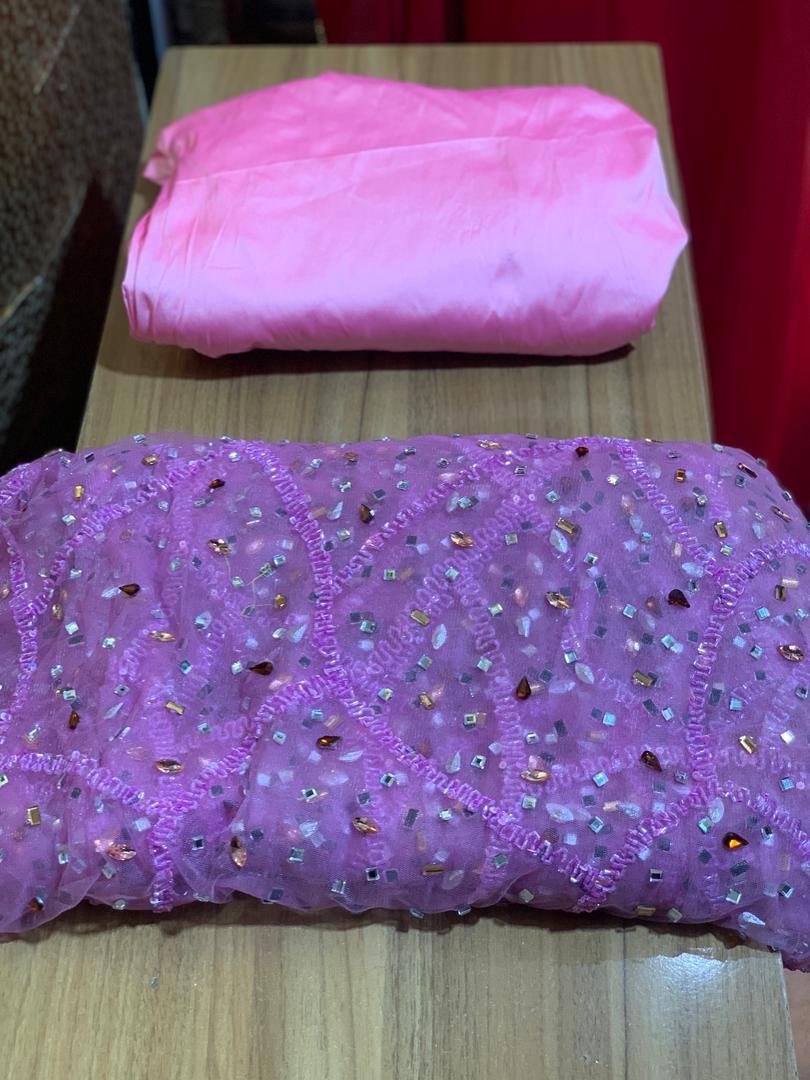 PINK CRYSTAL LACE