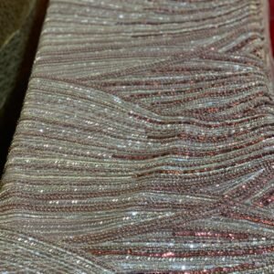 ONION COLOR BEADED LACE