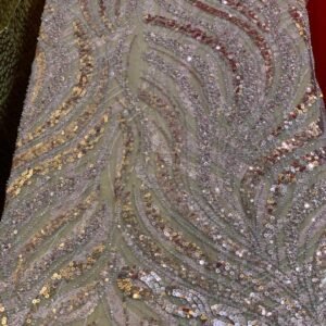 ONION COLOR BEADED LACE