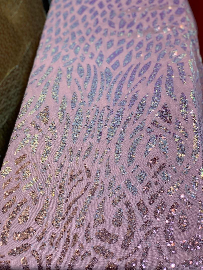 LAVANDER SEQUINED LACE