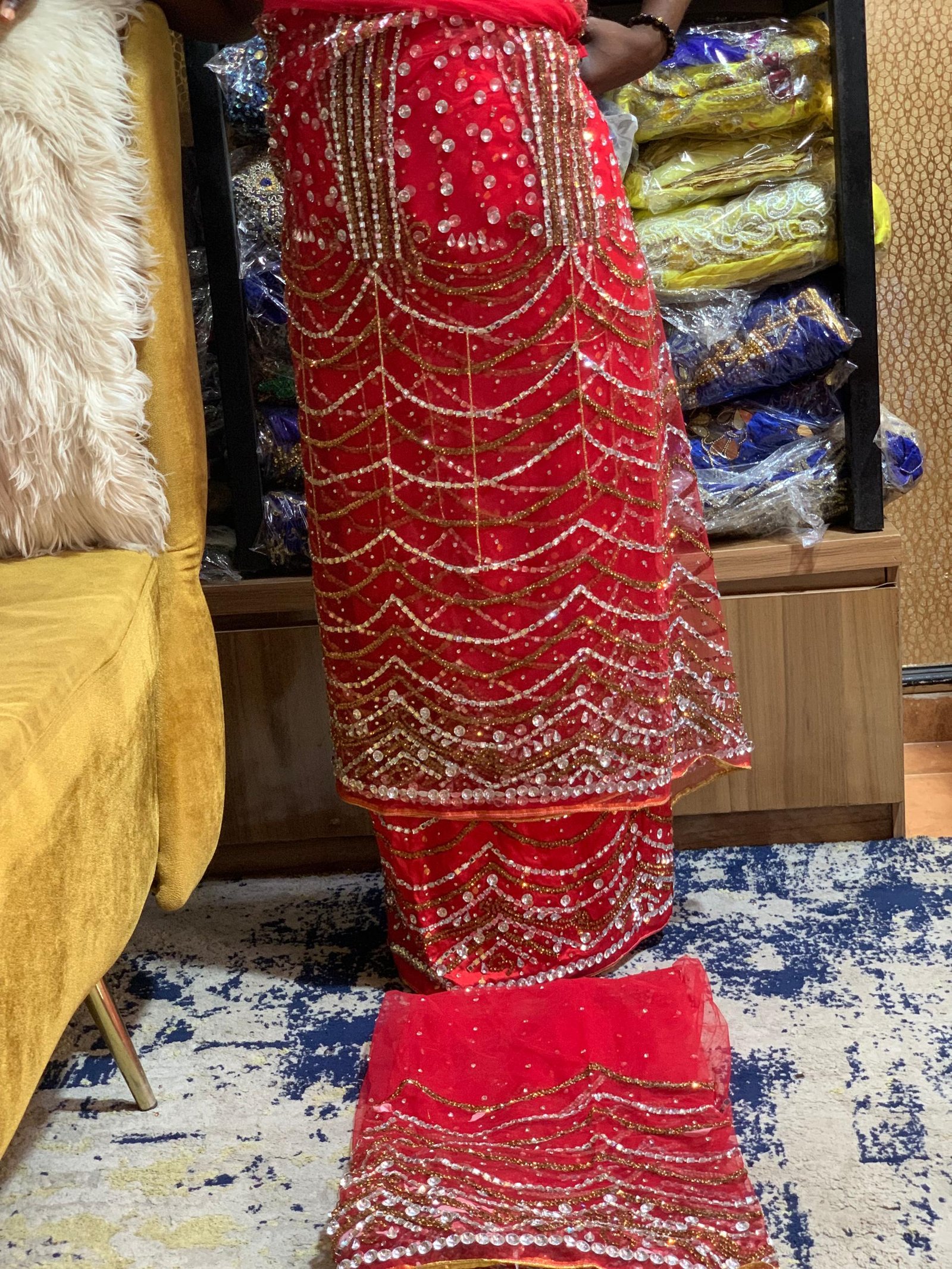 LUXURY RED CRYSTAL GEORGE