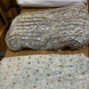 LUXURY  WHITE CRYSTAL GEORGE