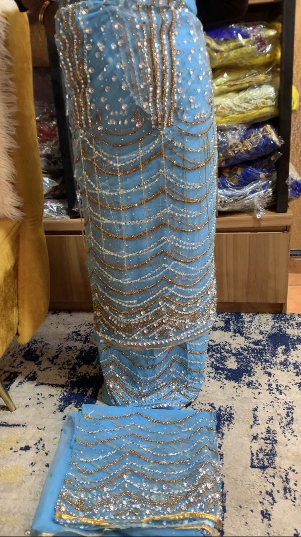 LUXURY BLUE CRYSTAL GEORGE